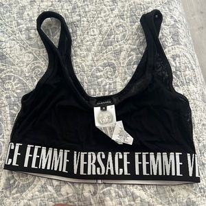 Versace mesh bra